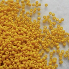 Seed Beads ~  Opaque ~ Mustard