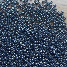 Seed Beads ~ Opaque Lustered ~ Haematite Grey