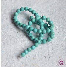 Turquoise Howlite Round Beads