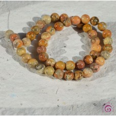 Crazy Lace Agate Round Beads