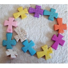 Howlite Large Crosses 