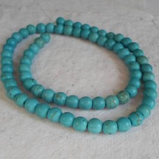 Round Beads Turquoise Howlite