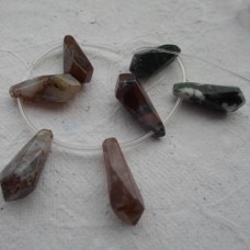 Pack of 7 Indian Agate Drop Nuggets