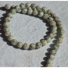 Kiwi Jasper Round Beads