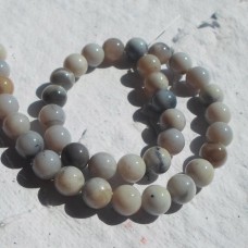 Grey Agate Round Beads