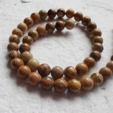 Picture Jasper Round Beads