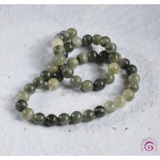 Green Rutilated Aventurine Round Beads