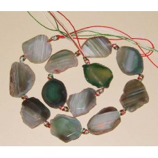 Green Agate slices