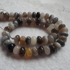 Botswana Agate Rondel Beads