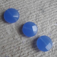 Blue Quartz Coin Beads