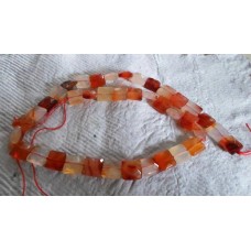 Red Sardonyx Square Beads
