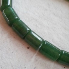 Green  Aventurine Chunky Tube Beads