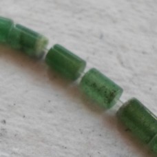 Green  Aventurine Tube Beads