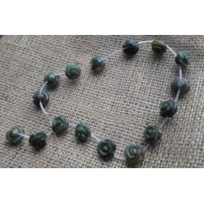 Indian Agate Rose Beads