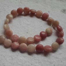Pink Opal Coin Beads