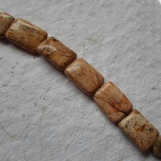 Picture Jasper Rectangle Beads