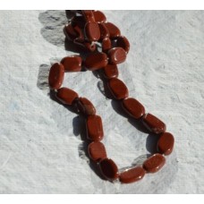 Red Jasper Oval Beads