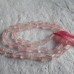 Rose Quartz Faceted Tube Beads