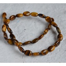 Tigers Eye Oval Beads