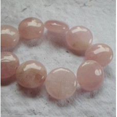 Rose Quartz Disc Beads