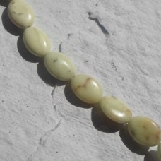 Lemon Stone Oval Beads