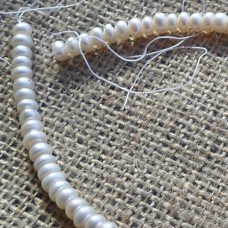 Fresh Water Pearls ~ 7mm Ivory Abacus