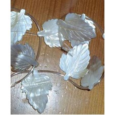 Mother of Pearl ~ Cream Leaves