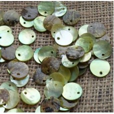 Shell Discs ~ 12mm Lime