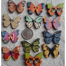 Wooden ~ Butterfly Button Mix