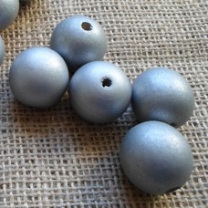 Wooden Beads ~  25m Silver