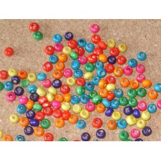 Wooden Beads ~ 4mm Round 