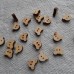 Wooden Buttons ~ Teddy Heads