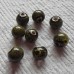 Ceramic ~ 8mm Round  Bead in Green and brown